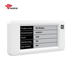 Minew 2.13 pouces magasin de détail affichage numérique des prix étiquettes électroniques d'étagère étiquette de prix esl avec logiciel IoT solutions
