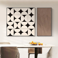 Grande œuvre d'art abstraite moderne, peinture à l'huile texturée colorée peinte à la main sur toile pour l'hôtellerie, personnalisable, 100 pièces