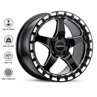 Jantes Beadlock forgées usinées noir brillant 17-22 pouces 6061-T6, jantes tout-terrain simulées 6x5.5 8x170 pour Bronco Ram TRX F-150