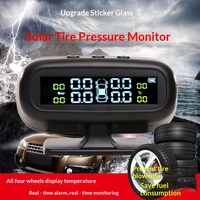 Capteur Tpms universel solaire USB voiture TPMS batterie longue durée affichage pression des pneus moniteur de température