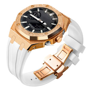 Montre de luxe personnalisée de 5e génération, bracelet en acier inoxydable, boîtier de montre, <span class=keywords><strong>lunette</strong></span> en métal dépoli, bracelet en silicone pour Casiaok G Shock Ga2100 - Product Image 6