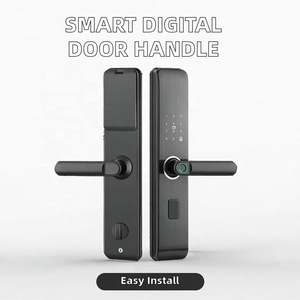 Manija de Puerta Digital Inteligente de Diseño Moderno con Huella Dactilar, Apertura sin Llave, Nuevas Tendencias, Sistema de Cerradura para Hotel, Material de Aleación - Product Image 3