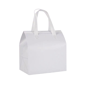 Custom Logo Size Disposable Non Woven Portable Insulated Cooler Bag For Lunch Picnic Cooler Bag For Coffee Tea Ice Cream