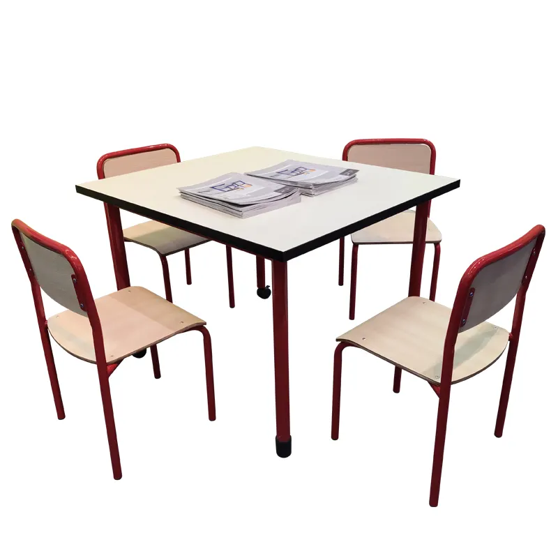 Mesa de plástico silla de plástico buena calidad PP muebles de jardín de infantes para niños en edad preescolar muebles