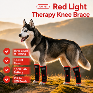 Ceinture de thérapie par lumière rouge professionnelle pour animaux de compagnie, pour soulager les douleurs aux jambes des chiens, chats et <span class=keywords><strong>chevaux</strong></span>, dispositif sans fil pour le bien-être des articulations canines - Product Image 2