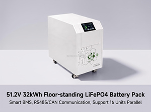 51.2V 628Ah 32kWh Floor Standing LiFePO4 <b>Battery</b> Solar Energy Storage <b>Battery</b> For Shop Commercial Peak Shaving Backup Power - Product Image 2