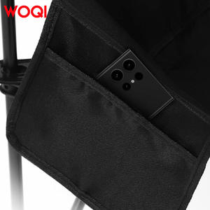 เก้าอี้พับ Woqi ผ้า Oxford โครงอะลูมิเนียม รับน้ำหนักได้ 150 กก. สีดำ สำหรับตั้งแคมป์กลางแจ้งและสวน - Product Image 5