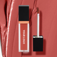 Gloss à lèvres longue tenue waterproof, rouge à lèvres mat nacré, gloss à lèvres facile à appliquer, marque privée, logo personnalisé, maquillage végétalien, vente en gros