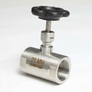 Vanne à aiguille de régulation de débit de précision, corps en acier inoxydable SS202, vanne filetée haute pression - Product Image 3