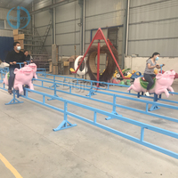 Manège de ferme amusant pour enfants et adultes, équipement de parc d'attractions extérieur sans moteur, certifié CE, pour foire et carnaval