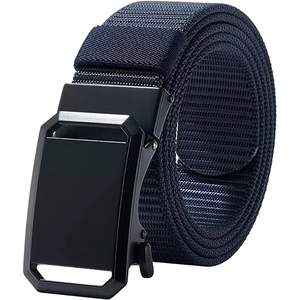 Suministro directo de fábrica, cinturón de lona informal táctico de nailon de alta elasticidad para hombres, hebilla automática de aleación para jóvenes de mediana edad - Product Image 1