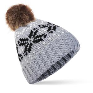 Bông Tuyết Pompom Beanie Mũ Giáng Sinh Mùa Đông Mũ Ấm Đan Dày Mũ Cho Phụ Nữ Và Nam Giới Món Quà Ngày Valentine - Product Image 2