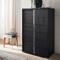 Ensemble de chambre à coucher d'hôtel moderne de luxe sur mesure Shiyi, lit en bois king ou queen avec coiffeuse et tiroir de placard, design personnalisé