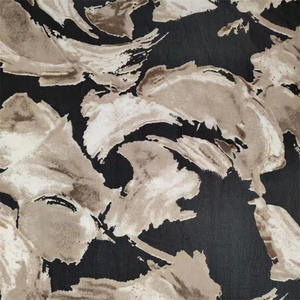 Usine en gros bloc graffiti motif 100% polyester tissu doux en mousseline de soie nida crêpe abstrait impression tissu pour abaya - Product Image 3