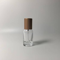 Flacon de parfum vide de 10 ml en verre sodocalcique, contenant cylindrique avec bouchon à vis et fermeture à baïonnette, pulvérisateur de laboratoire style Q