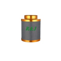 R & J Filter Karbon 8 Inci 750 CFM, Kipas Inline dengan Filter Karbon 8 Inci 25 Kaki Ducting Kombo untuk Ventilasi Tenda Tumbuh