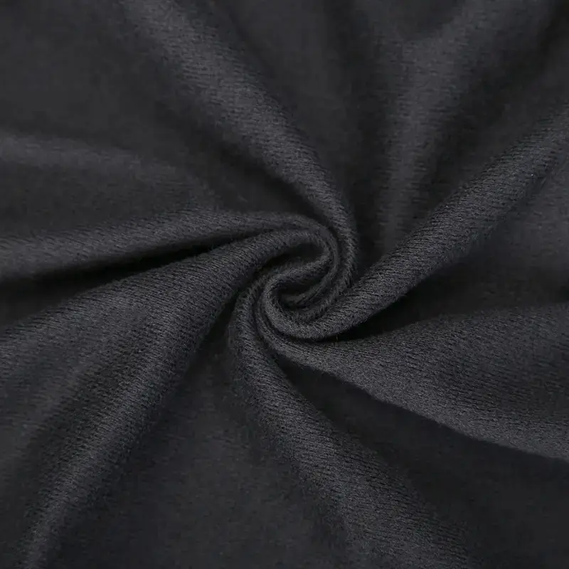 Tissu super poly brossé en tricot de microfibre double face personnalisé du fabricant chinois