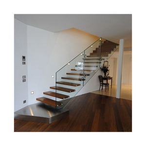 Garde-corps en verre transparent résistant élégant de représentation supérieure de Prima pour l'<span class=keywords><strong>escalier</strong></span> droit d'appartement moderne - Product Image 1