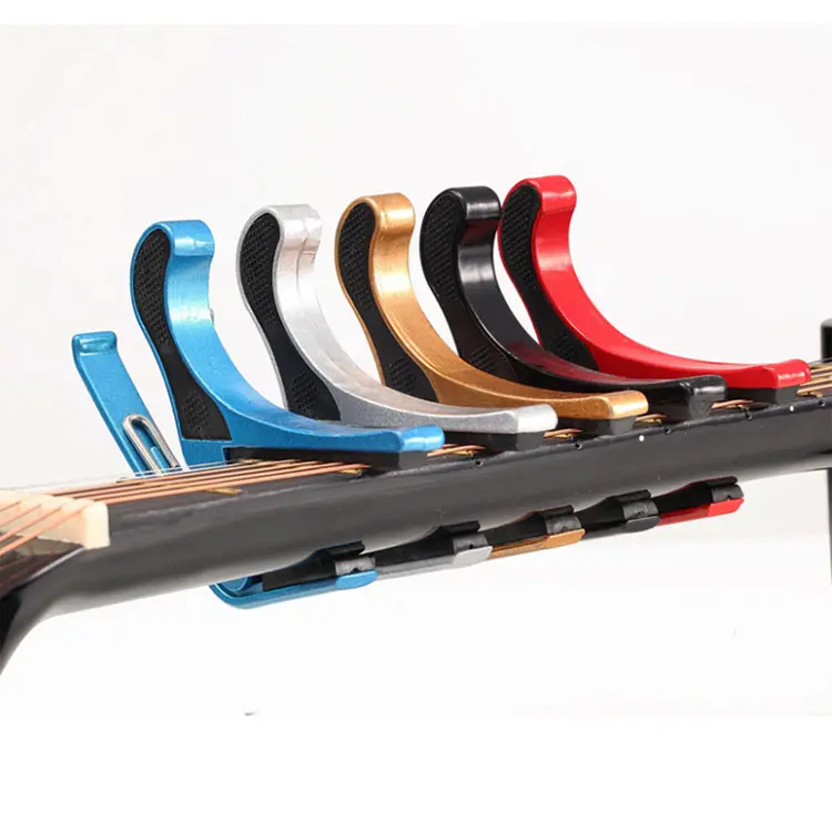 Atacado colorido Tuners Guitar Capo para acústico Folk guitarras clássicas