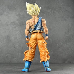 Figurine d'anime Super Saiyan Goku <span class=keywords><strong>DBZ</strong></span> endommagée par le combat, modèle en PVC à assembler avec boîte d'origine - Jouet de dessin animé - Product Image 5