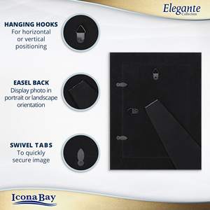 Cadre photo personnalisable en MDF/plastique/bois, pliable, à suspendre au mur, décoration intérieure au design moderne, options de couleur et de taille personnalisées - Product Image 4