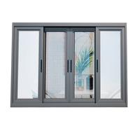 Fenêtre coulissante en aluminium et verre pour balcon, simple, isolante thermiquement, insonorisée, facile à nettoyer