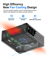 HYSTOU Nouveau Mini PC de Bureau et Domestique M2-N150 6*USB 1*DDR5 260pin Portable HD DC Type-C DP Win11 Garantie de 3 ans