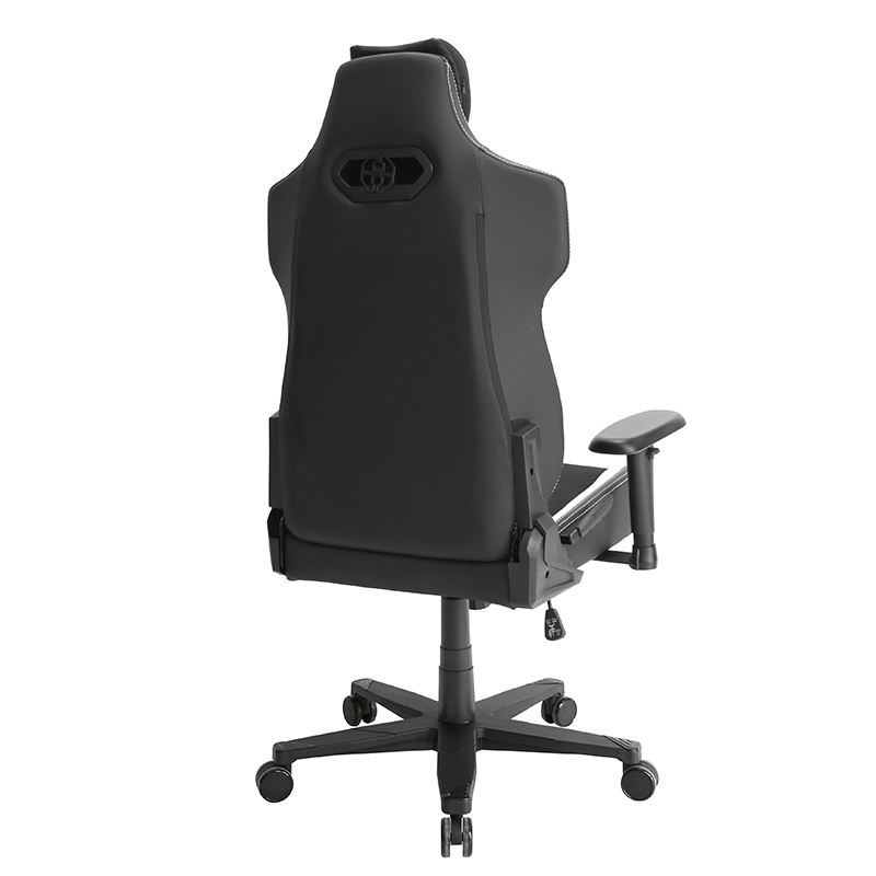 Ergonomic Chair Leather High Back RGB LED Massage Reclining Swivel Seat ...