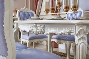<span class=keywords><strong>Table</strong></span> et chaises de salle à manger <span class=keywords><strong>en</strong></span> <span class=keywords><strong>bois</strong></span> massif de style europé<span class=keywords><strong>en</strong></span> <span class=keywords><strong>pour</strong></span> 6 personnes - Product Image 2