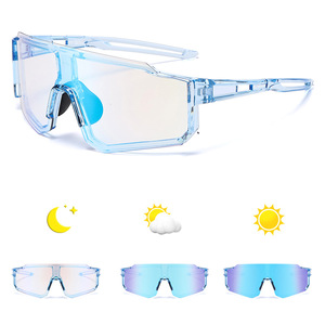 Lunettes de cyclisme photochromiques, monture PC, protection UV380, pour hommes et femmes, lunettes de sport - Product Image 3