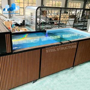 Piscinas Prefabricadas Modulares de Contenedores Marítimos de Vidrio de 20 pies y 40 pies, Desmontables y Personalizadas de Zhongnan, para Jardín y Exteriores, <span class=keywords><strong>con</strong></span> Sistema de Calefacción - Product Image 2