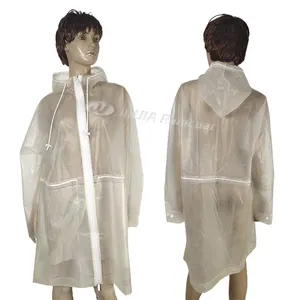 custom print reusable durable transparent clear long rain jacket biker plastic stylish trench gift tpu raincoat