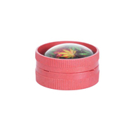 Broyeur léger et compact en plastique biodégradable à deux couches époxy, 30*15mm, accessoire pour fumer
