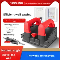 Machine à planer murale électrique automatique sans poussière, outil de raclage de mastic et de pulvérisation de poudre, moteur haute efficacité pour la peinture murale