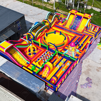 Château gonflable commercial géant en PVC Big Bounce, aire de jeux, la plus grande structure gonflable au monde, taille personnalisée