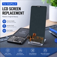 Écran de remplacement OLED pour OnePlus 6, numériseur tactile, assemblage complet, 6,28 pouces, pièce de réparation pour téléphone portable