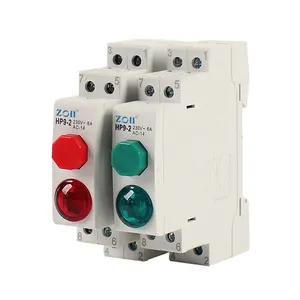 Din Rail Mount LED Signal Lamp HD9 Series AC 220V Indicating Indication Pilot Lights