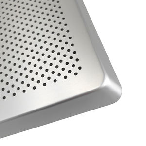 Plat à pâtisserie en aluminium anodisé pour four domestique, 35x25cm, 40x30cm, coins arrondis, <span class=keywords><strong>plaque</strong></span> à pâtisserie perforée en alliage d'aluminium, plateau à pain pour four - Product Image 5