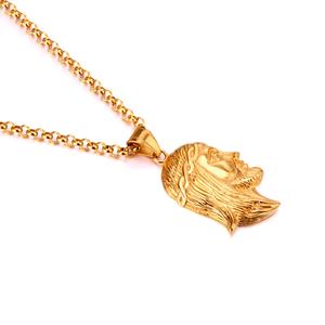 Collar con Colgante de Pirámide Egipcia Chapado en Oro, Joyería Unisex de Moda - Product Image 5