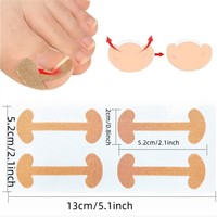 Kit de Patchs et Autocollants Correcteurs d'Ongles Respirants de Haute Qualité – Outil de Correction des Ongles d'Orteils pour Manucure et Pédicure