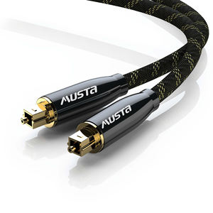 <span class=keywords><strong>Cable</strong></span> de <span class=keywords><strong>audio</strong></span> óptico de fibra digital Toslink chapado en oro Conexión macho a macho Cables de <span class=keywords><strong>audio</strong></span> y video de alta calidad - Product Image 4
