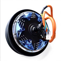 Moteur de vélo électrique 40H 12 pouces 1KW2KW3KW 60V72V, moteur à moyeu CC sans balais, étanche, couleur titane, avec couple de 145 Nm