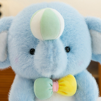 Boneka Gajah Plushie Mainan Anak-Anak Boneka Lembut untuk Dipeluk Pabrik Mainan Kustom Hadiah Ulang Tahun