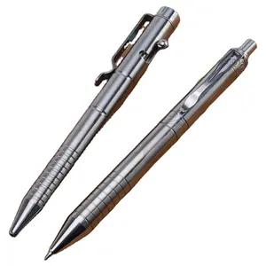 शीर्ष गुणवत्ता महंगा टाइटेनियम कलम क्लिक कार्रवाई बोल्ट कार्रवाई टाइटेनियम मिश्र धातु सामग्री आत्मरक्षा सामरिक बॉल पेन - Product Image 1
