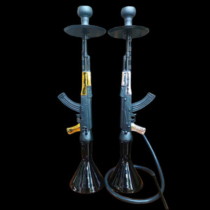Offre Spéciale – <span class=keywords><strong>Chicha</strong></span> de Luxe Givrée avec Logo Personnalisé, Mini Coffret Cadeau Rose et Blanc, <span class=keywords><strong>Chicha</strong></span> en Forme de Pistolet <span class=keywords><strong>AK47</strong></span>, Écologique et Durable - Product Image 6