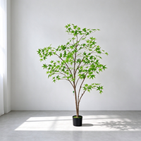 Plante artificielle réaliste Monstera multicolore en pot, fausse plante verte Bonsaï pour la décoration de bureau, salon et aménagement paysager intérieur