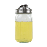 Bouchon verseur pour bocal Mason de 70 mm et 86 mm, en acier inoxydable, avec bouchon rabattable