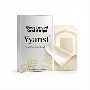 Tiras de Película Oral Disolubles con Mezcla Botánica, 30 Unidades, Caja de Papel con Hojas Doradas y Plateadas, OEM, Marca Privada, Venta al Por Mayor - Product Image 3