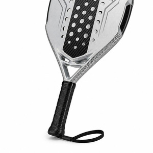 Raqueta de <span class=keywords><strong>Pádel</strong></span> Estilo Lamborghini en Fibra de Carbono Plateada 12K 38mm EVA Redonda Termoformada Personalizada - Product Image 5
