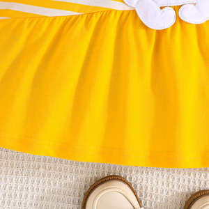 ชุดเดรสลำลองผ้าขนสัตว์ลายทางปักลายกระต่ายสุดหรูสำหรับเด็กอายุ 3-7 ปี ขายส่งจากโรงงาน เหมาะสำหรับงานปาร์ตี้ในฤดูใบไม้ร่วง - Product Image 6